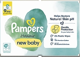 Детские влажные салфетки, 414 шт. - Pampers Harmonie New Baby Baby Wipes — фото N1
