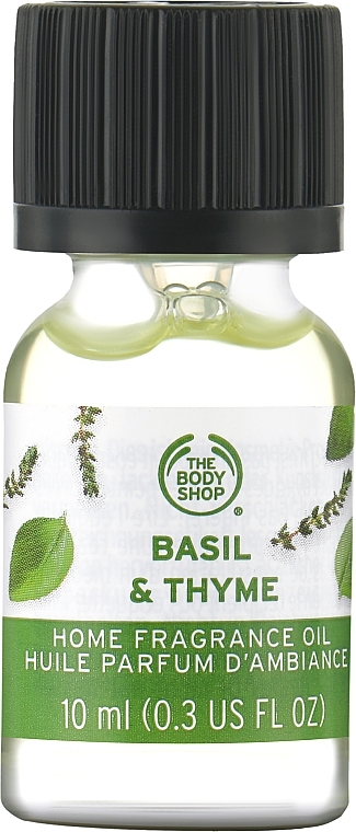 Ароматическое масло "Базилик и тимьян" - The Body Shop Basil & Thyme Home Fragrance Oil — фото N1