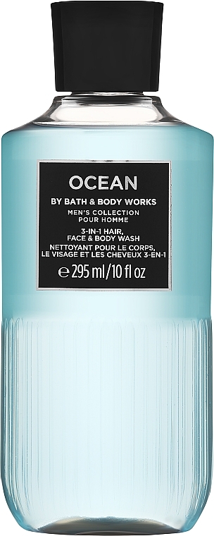 Средство для мытья лица, тела и волос - Bath and Body Works Men`s Collection Ocean 3 In 1 Hair, Face & Body Wash — фото N1