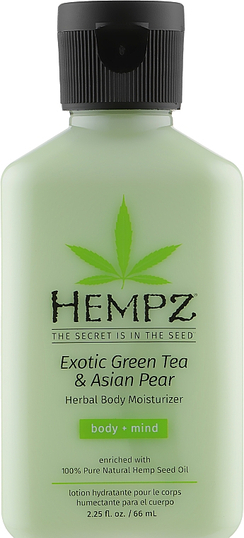 Молочко для тела "Зеленый чай и азиатская груша" - Hempz Exotic Green Tea & Asian Pear Herbal Moisturizer — фото N1