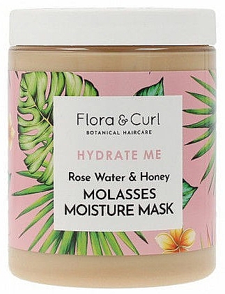 Зволожувальна маска для волосся - Flora & Curl Hydrate Me Rose Water & Honey Moisture Mask — фото N1