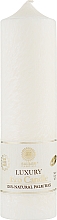 Парфумерія, косметика Свічка з пальмового воску, колона, біла 21,5 см - Saules Fabrika Luxury Eco Candle