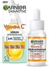 Освітлювальна сироватка проти темних плям - Garnier Vitamin C Anti-Dark Spots & Brightening Serum — фото N2