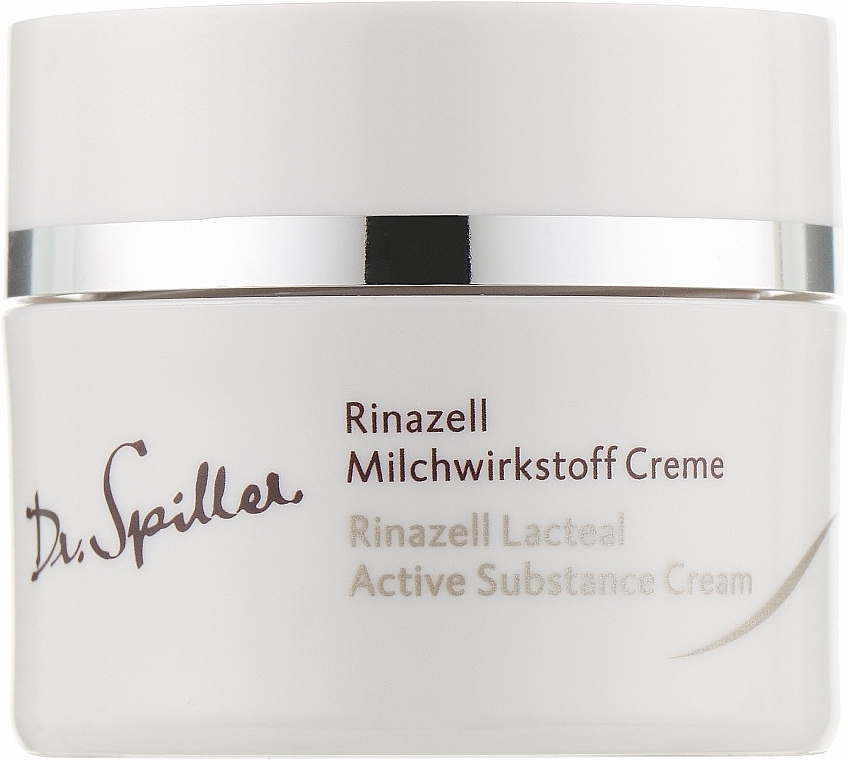 Успокаивающий лечебный крем с молочными пептидами - Dr. Spiller Rinazell Lacteal Active Substance Cream (мини) — фото N1