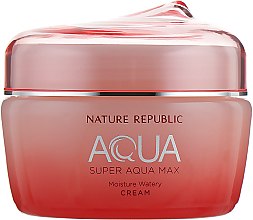Зволожувальний крем для сухої шкіри - Nature Republic Super Aqua Max Moisture Watery Cream — фото N2