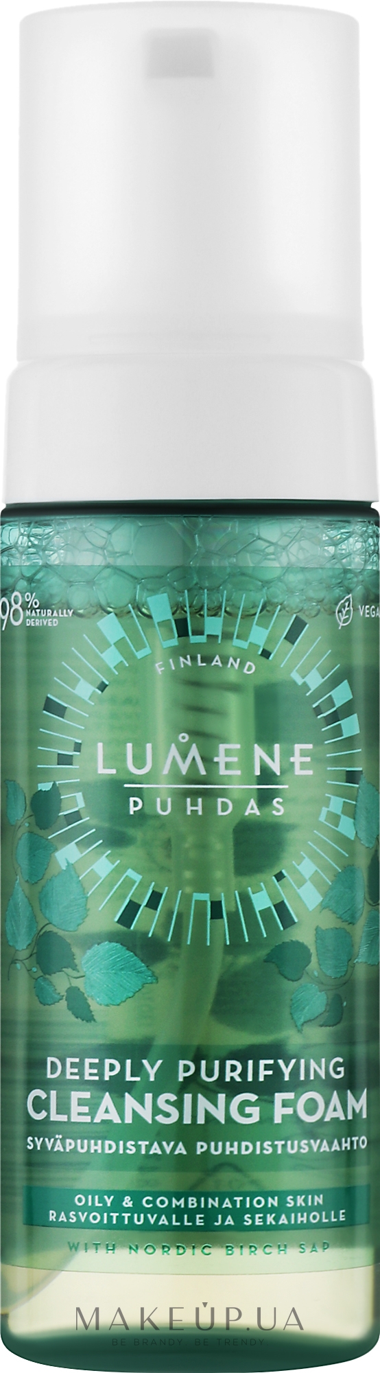 Глубоко очищающая пенка для умывания - Lumene Puhdas Deeply Purifying Cleansing Foam — фото 150ml