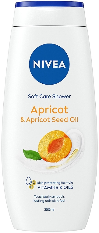 Гель-уход для душа "Абрикос и масло абрикосовых косточек" - NIVEA Apricot & Apricot Seed Oil Soft Care Shower — фото N1