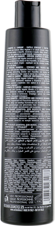 Шампунь з активованим вугіллям - Echosline 9 Charcoal Shampoo — фото N2