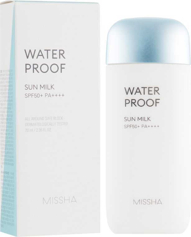 Сонцезахисне водостійке молочко - Missha All-around Water Proof Sun Milk SPF50+/PA+++