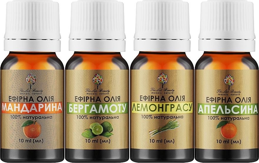 Набір ефірних олій серія "Цитрусова" - Green Pharm Cosmetic (essential oil/4х10ml) — фото N2