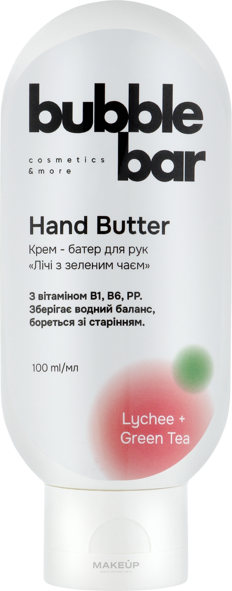 Крем-баттер для рук "Личи с зеленым чаем" - Bubble Bar Hand Cream Butter — фото 100ml