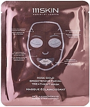 Парфумерія, косметика Освітлююча маска для обличчя з рожевим золотом - 111Skin Rose Gold Brightening Facial Treatment Mask