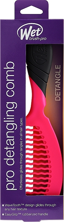 Гребень для волос, розовый - Wet Brush Pro Detangling Comb Pink — фото N2