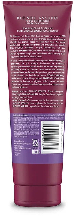 Кондиціонер для освітленого волосся - Nexxus Blonde Assure Purple Conditioner — фото N2