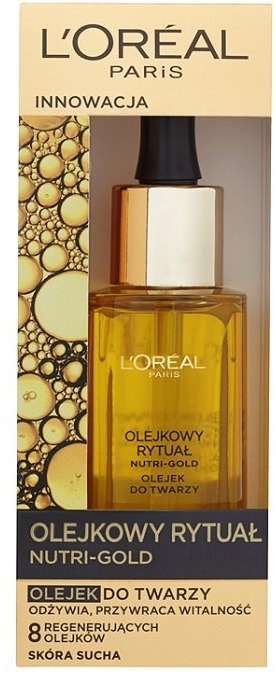 Олія для сухої шкіри обличчя - L'Oreal Paris Nutri Gold Face Oil Dry Skin — фото N1