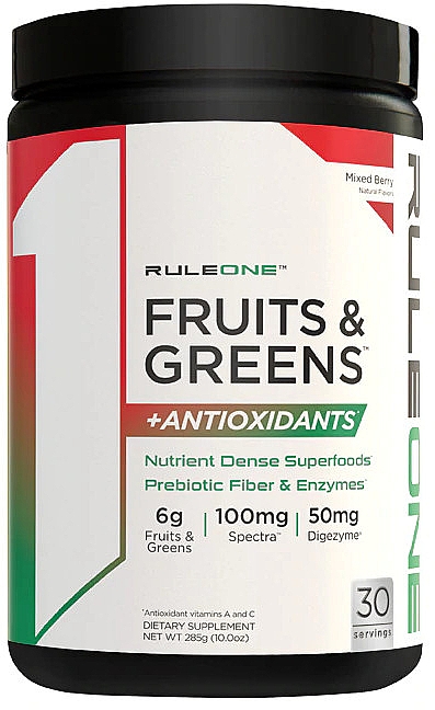 Пищевая добавка - Rule One Fruits & Greens +Antioxidant — фото N1