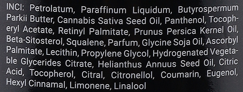 Вазелін "Канабіс" - bioTaTum Professional Cosmetic line Royal Jelly Cannabis Vaseline — фото N2
