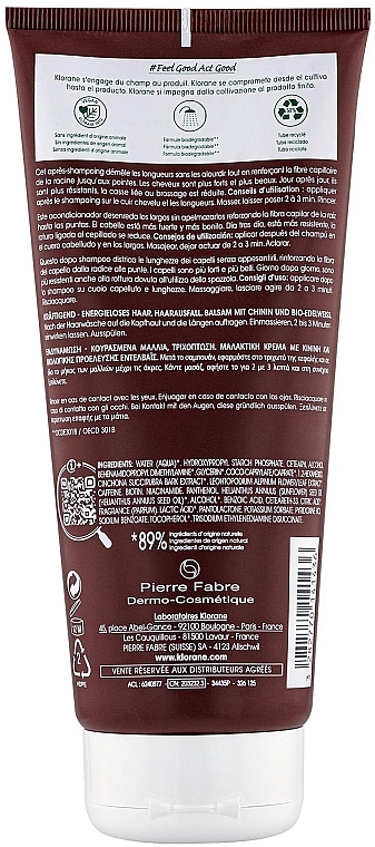 Бальзам-ополаскиватель для ослабленных, тонких волос - Klorane Force Conditioner Quinine & Edelweiss Bio — фото N2