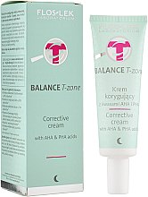 Парфумерія, косметика Нічний корегувальний крем для обличчя, з кислотами - Floslek Balance T-Zone Corrective Cream