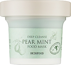 Маска для лица с грушей и мятой - Skinfood Pear Mint Food Mask — фото N1