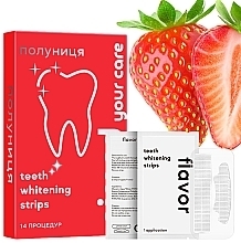 Отбеливающие полоски на 14 процедур со вкусом клубники - Aimed Teeth Whitening Strips — фото N2