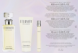 Calvin Klein Eternity For Woman - Набір (edp/100ml + b/lot/100ml + edp/10ml) — фото N4