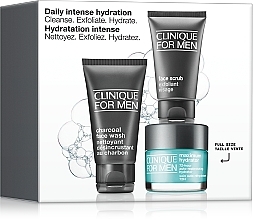 Набір для інтенсивного зволоження шкіри для чоловіків - Clinique For Men Daily Intense Hydration Set (f/wash/50ml + f/scr/30ml + cr/50ml) — фото N1