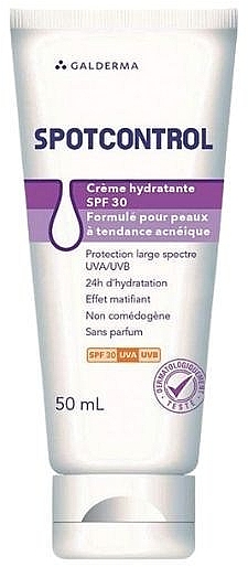 Крем для жирной и склонной к акне кожи - Benzacare Spotcontrol Facial Daily Moisturizer SPF30 — фото N1
