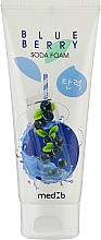 Пінка з содою та з екстрактом чорниці для вмивання обличчя - MED B Blueberry Soda Foam — фото N1
