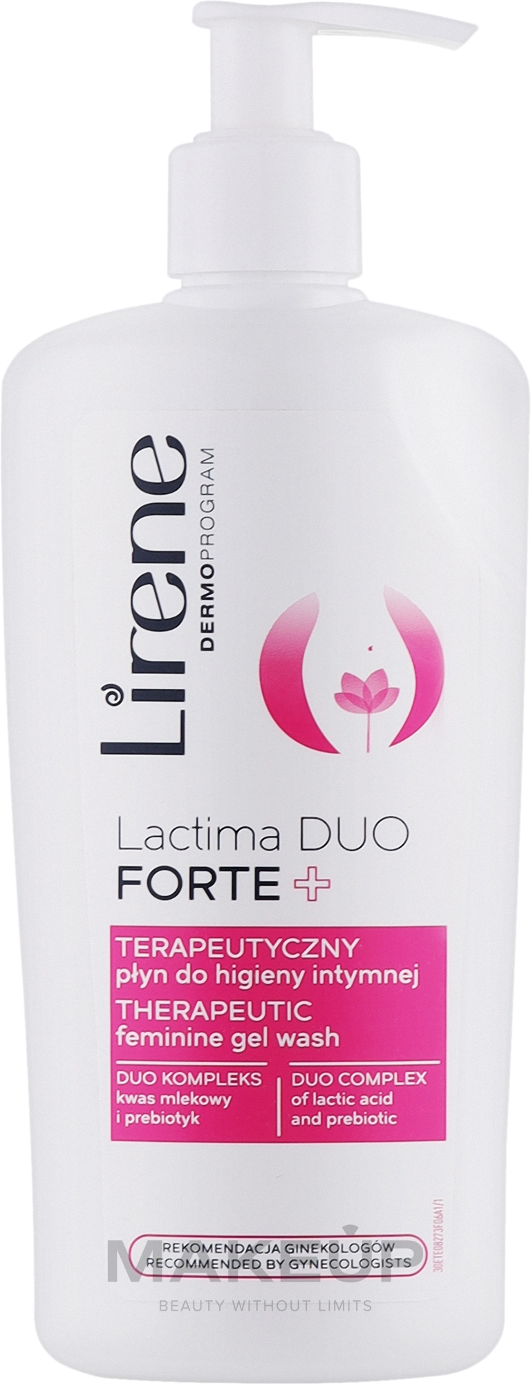 Гель для інтимної гігієни - Lirene Dermo Program Lactima Duo Forte+ — фото 300ml