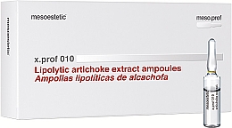Препарат для мезотерапії "Екстракт артишоку" для лікування целюліту - Mesoestetic X.prof 010 Artichoke Extract — фото N2
