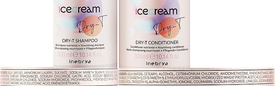 Набор - Inebrya Ice Cream Dry-T Kit (shmp/300ml + cond/300ml) — фото N3