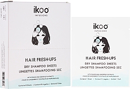 Парфумерія, косметика Сухий шампунь-серветки - Ikoo Infusions Hair Fresh-Ups Dry Shampoo Sheets