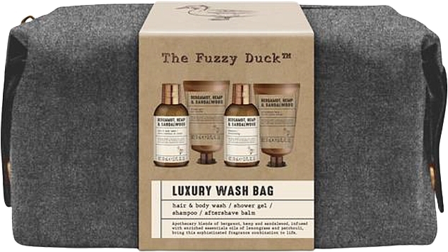 Набір, 5 продуктів - Baylis & Harding The Fuzzy Duck Bergamot, Hemp & Sandalwood Luxury Wash Bag Gift Set — фото N1