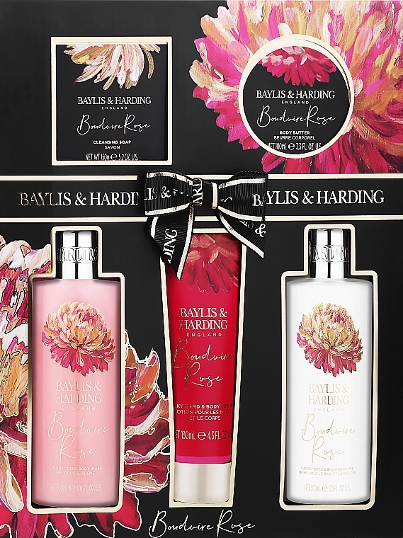 Набор, 5 продуктов - Baylis & Harding Boudoire Rose Set — фото N1