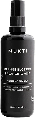 Балансувальний спрей для обличчя з квіткою апельсина - Mukti Organics Orange Blossom Balancing Mist — фото N1