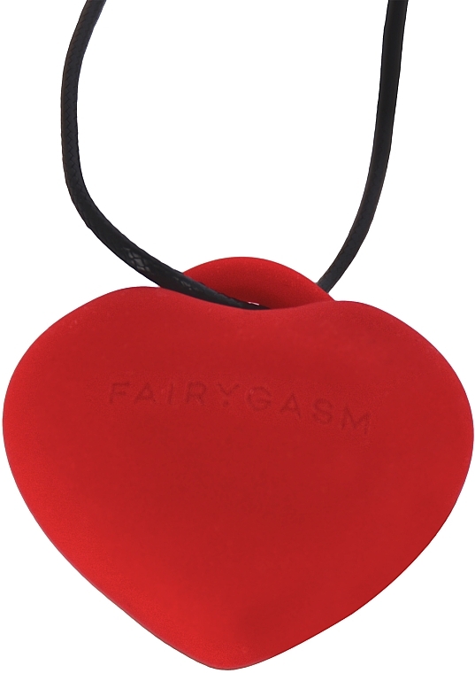 Мини-вибратор, ожерелье, красный - Fairygasm PleasureStone — фото N2
