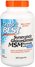 Формула з глюкозаміном Synergistic Glucosamine MSM Formula з OptiMSM, капсули - Doctor's Best — фото N1