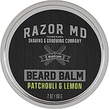 Парфумерія, косметика Бальзам для бороди пачулі та лимон - Razor MD Beard Balm Patchouli & Lemon