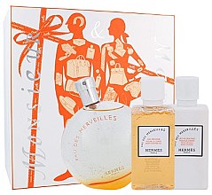 Духи, Парфюмерия, косметика Hermes Eau Des Merveilles - Набор (edt/100ml + b/lot/40ml + sh/gel/40ml)