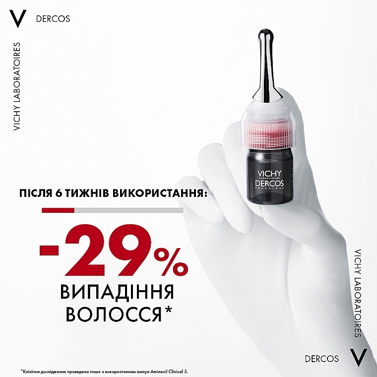 УЦІНКА Засіб проти випадіння волосся комплексної дії для чоловіків - Vichy Dercos Aminexil Clinical 5 * — фото N7