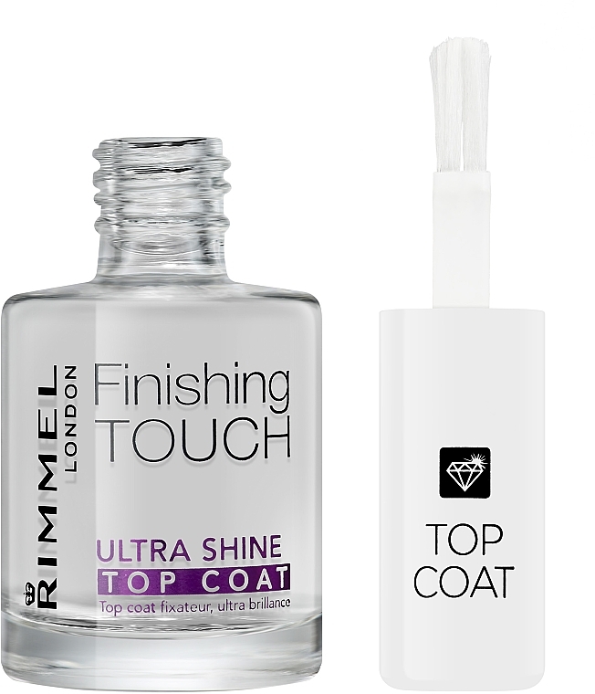 Закріплювач лаку - Rimmel Finishing Touch Ultra Shine Top Coat — фото N2