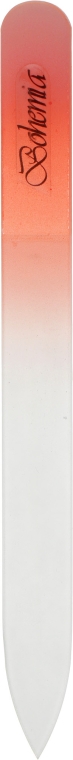 Пилка кришталева для нігтів 08-1252, 125 мм, коралово-біла - SPL — фото N1
