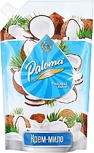Крем-мыло "Райский кокос" - Paloma (дой-пак) — фото N1