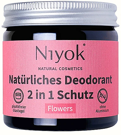 Натуральний кремовий дезодорант "Flowers" - Niyok Natural Cosmetics — фото N1