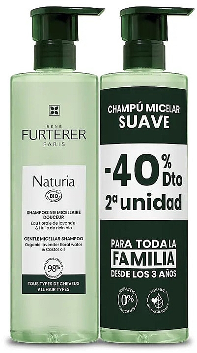 Набір - Rene Furterer Naturia (shm/2x400ml) — фото N1