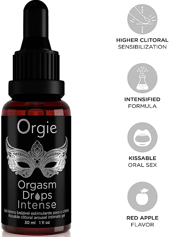 Збуджувальні краплі - Orgie Orgasm Drops Intense Clitoral Intimate — фото N2
