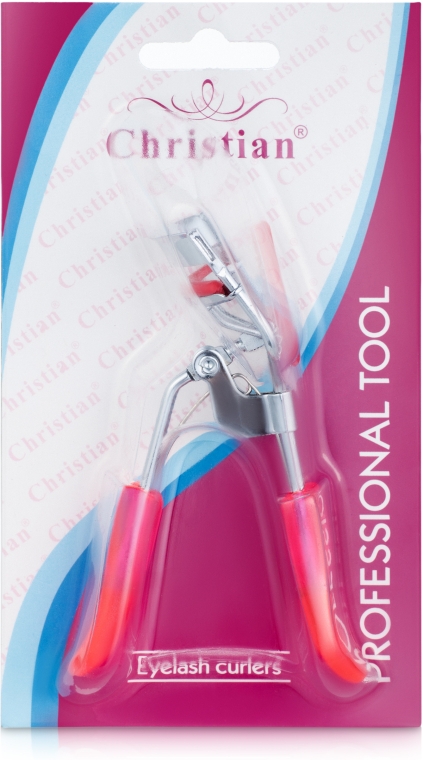 Щипцы для завивки ресниц, CLC-51, красно-розовые - Christian — фото N2