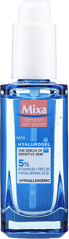Сироватка для чутливої шкіри - Mixa Hyalurogel The Serum Of Sensitive Skin — фото N2