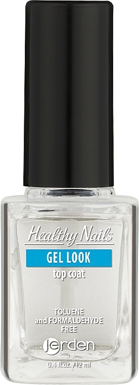 Закріплювач лаку для нігтів "Гель-ефект" № 156 - Jerden Healthy Nails Gel Look — фото N1